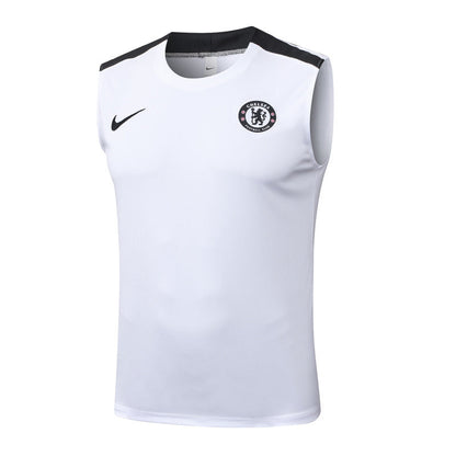 Chelsea Kit White Jersey + Shorts - No Sleeve 25/26