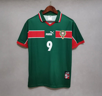 Morocco Away Green Retro Jersey 1998