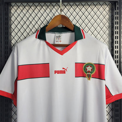 Morocco Away White Retro Jersey 1998